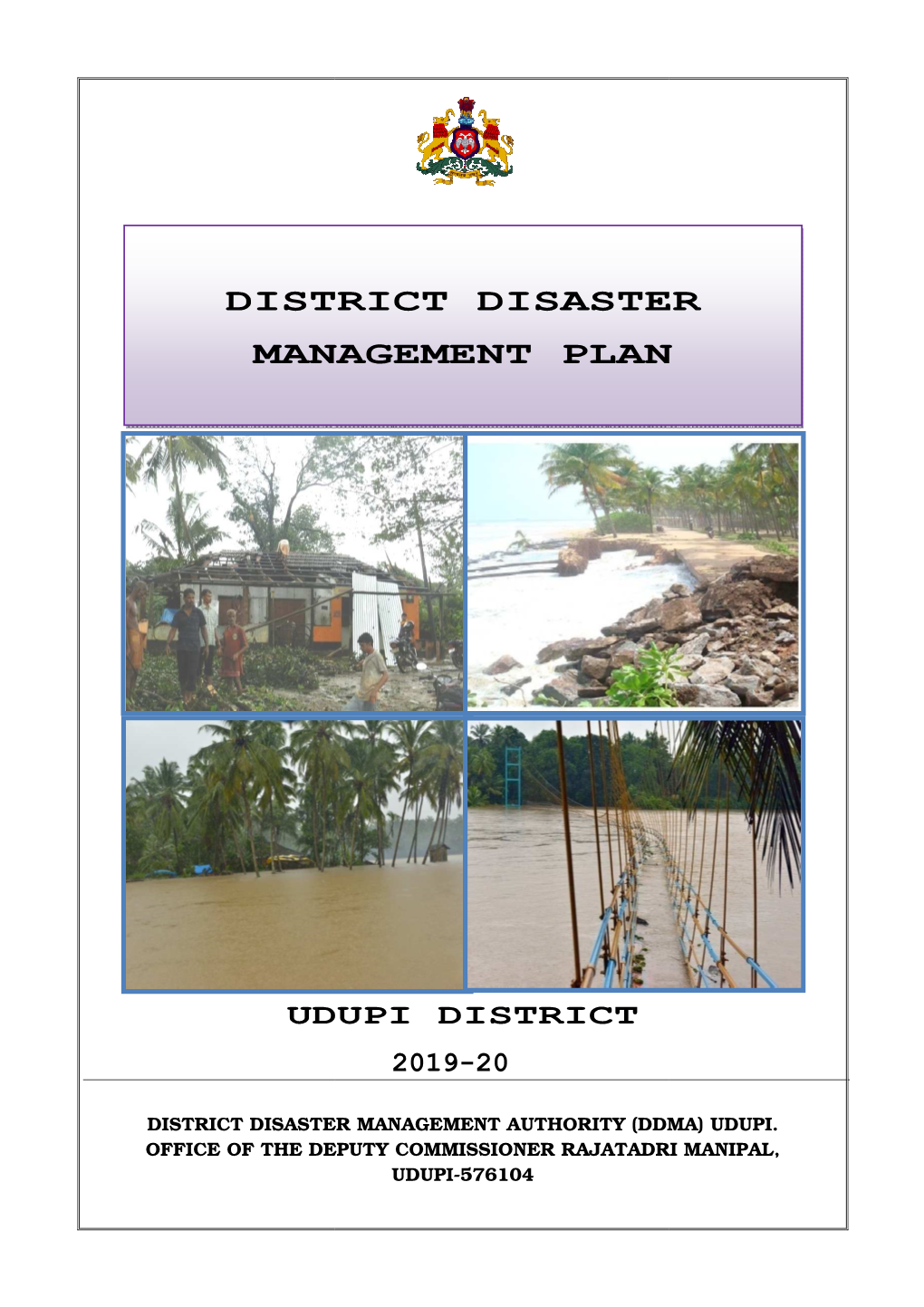 District Disaster Management Plan-Udupi 2019-20