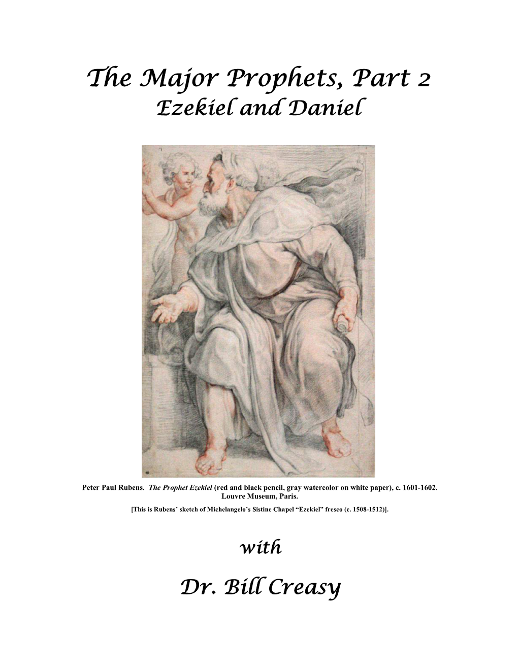 Syllabus, Ezekiel and Daniel