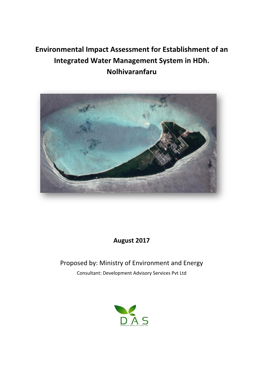 Environmental Impact Assessment for Establishment of an Integrated Water Management System in Hdh