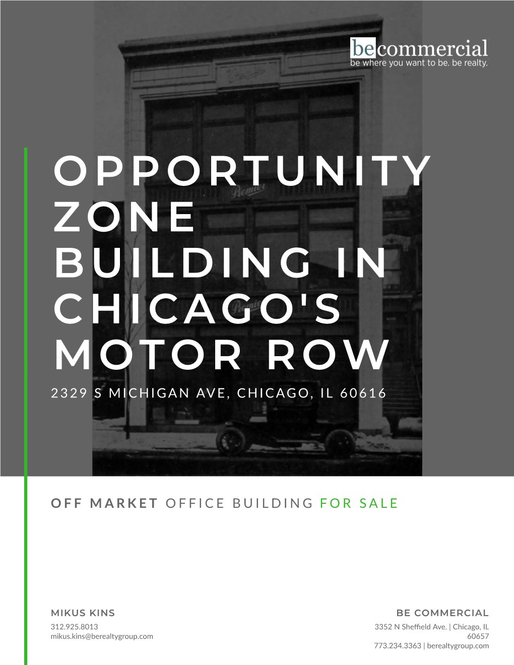 Opportunity Zone Building in Chicago's Motor