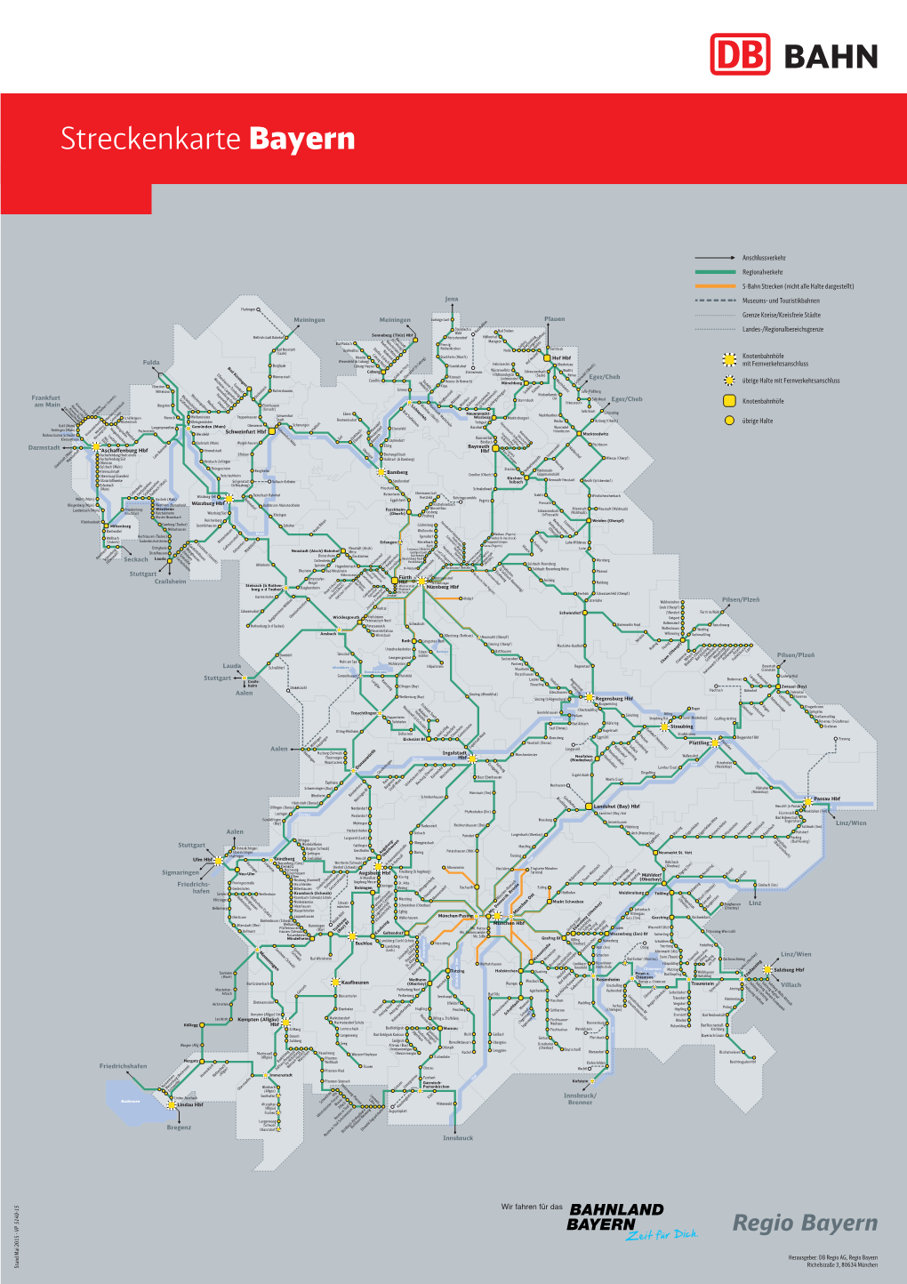 Streckenkarte Bayern