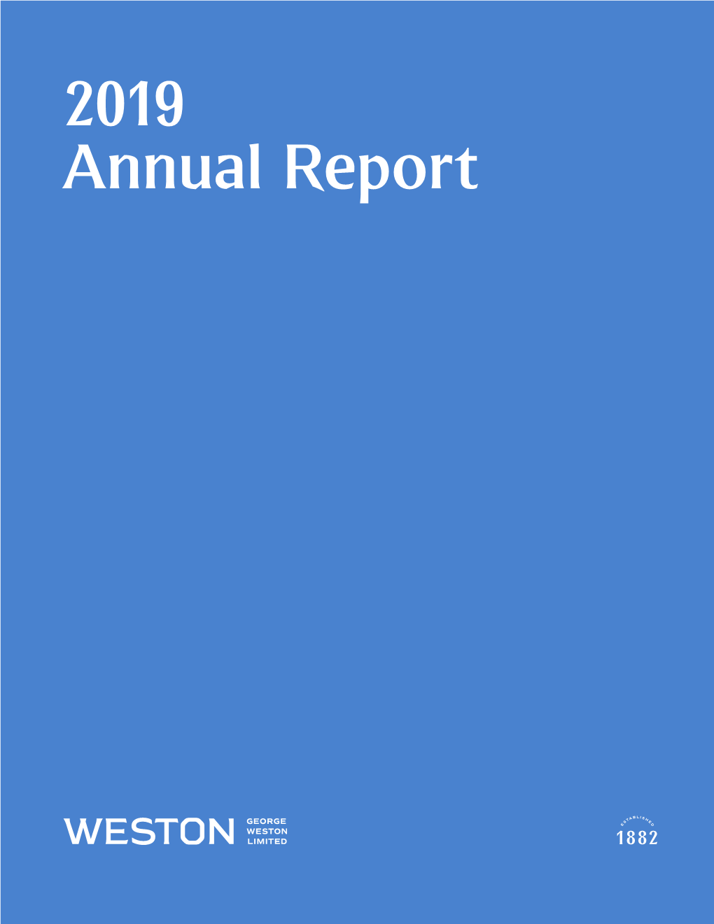 George Weston Annual Report 2019
