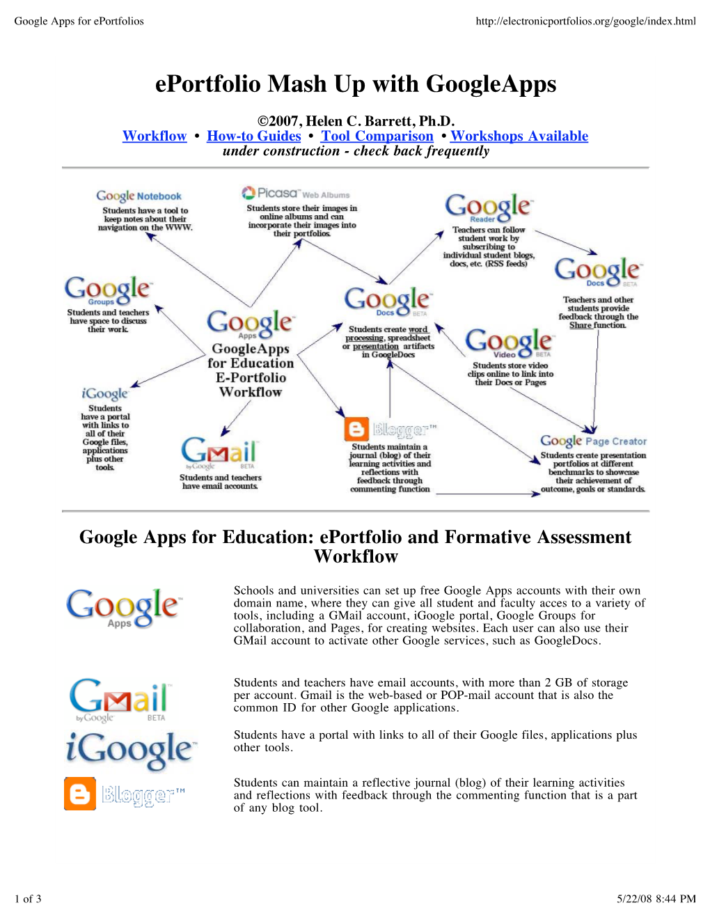 Google Apps for Eportfolios