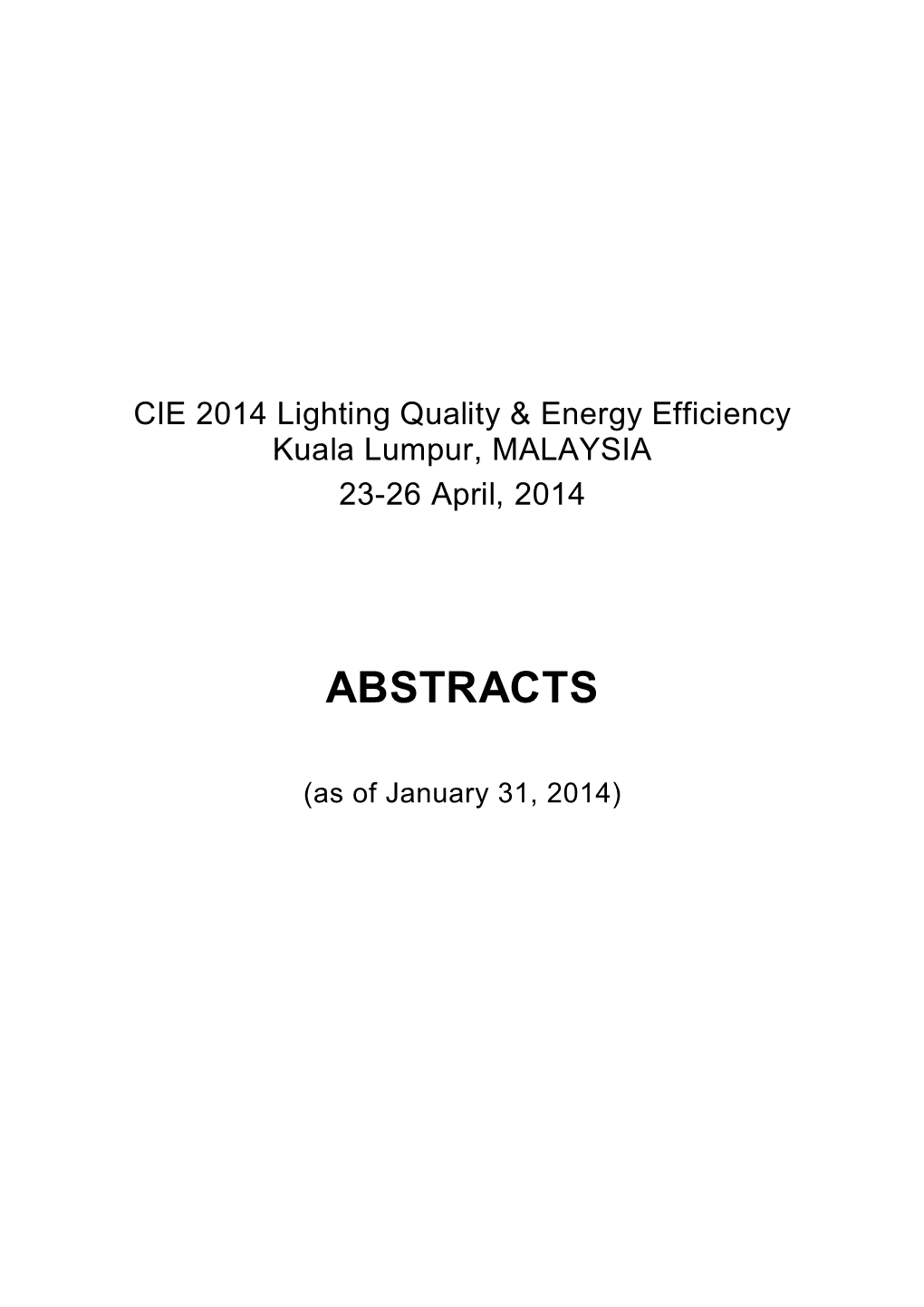 921 CIE 2014 Abstract Booklet.Pdf