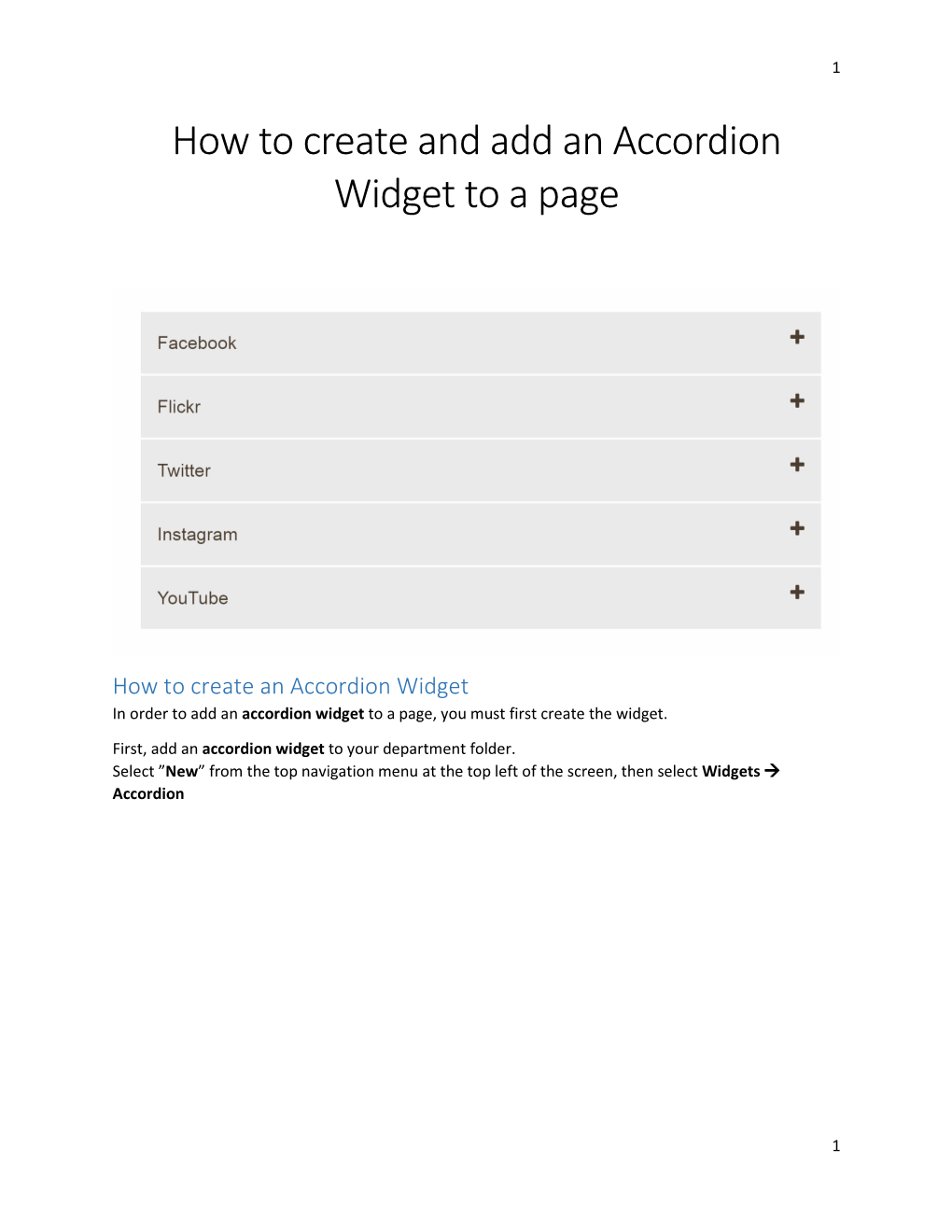 How to Add and Create a Tabbed Content Widget