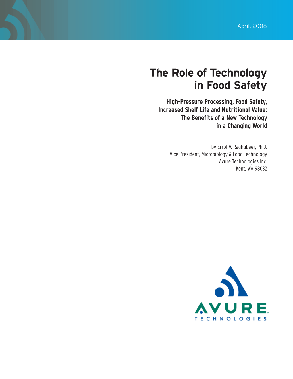 The Role of Technology in Food Safety