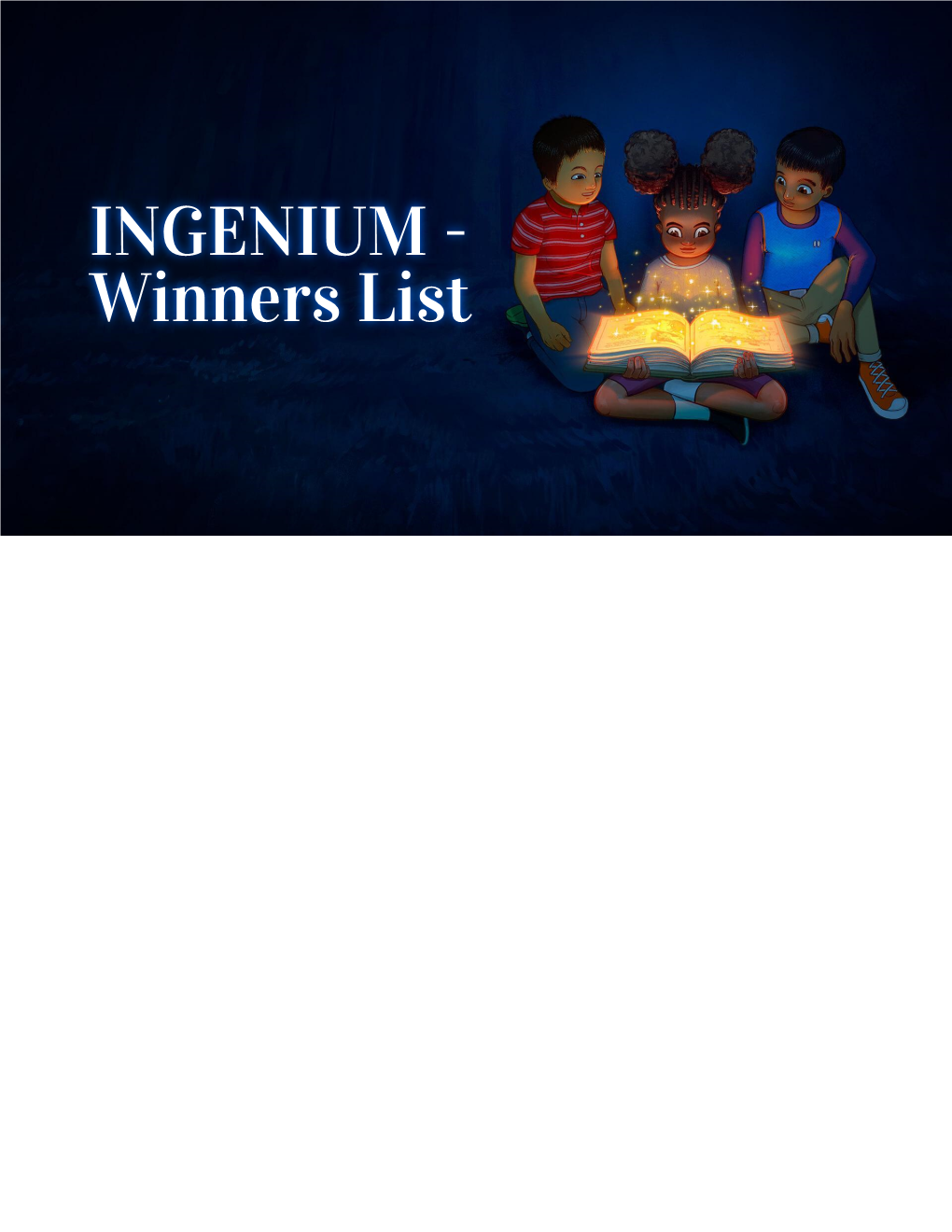 INGENIUM - Winners List Grade LKG & UKG - Fancy Dress