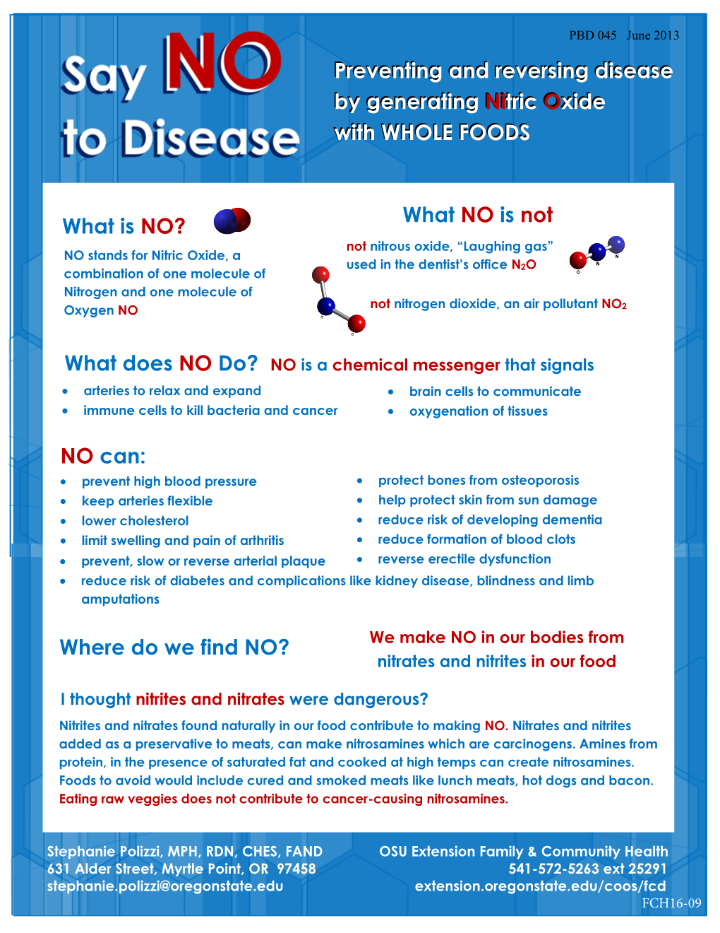 Preventing and Reversing Disease by Generating Nitric Oxide With