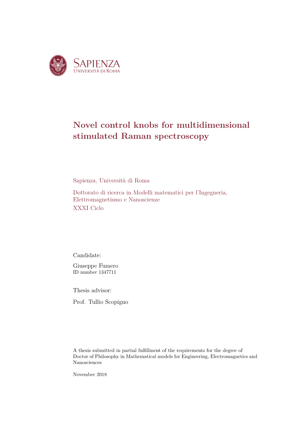 Novel Control Knobs for Multidimensional Stimulated Raman Spectroscopy