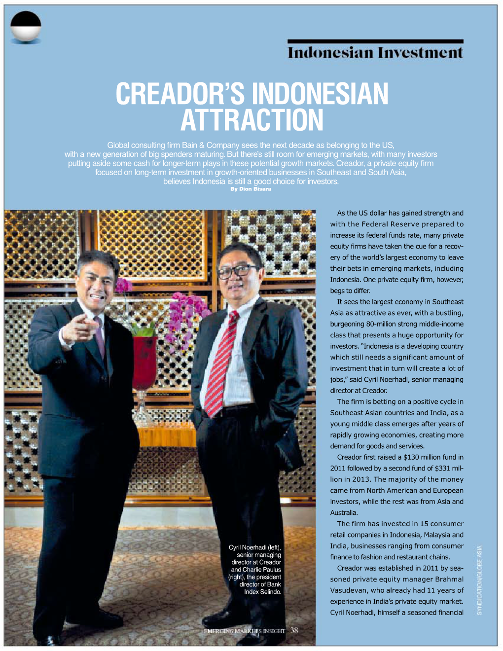 Creador's Indonesian Attraction