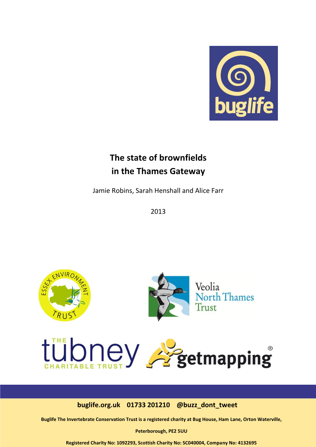 The State of Brownfields in the Thames Gateway