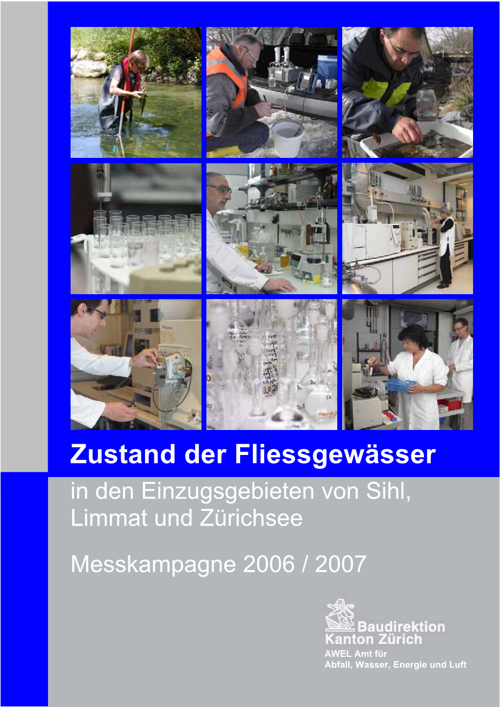 Zustand Der Fliessgewässer in Den Einzugsgebieten Von Sihl, Limmat Und Zürichsee Messkampagne 2006 / 2007