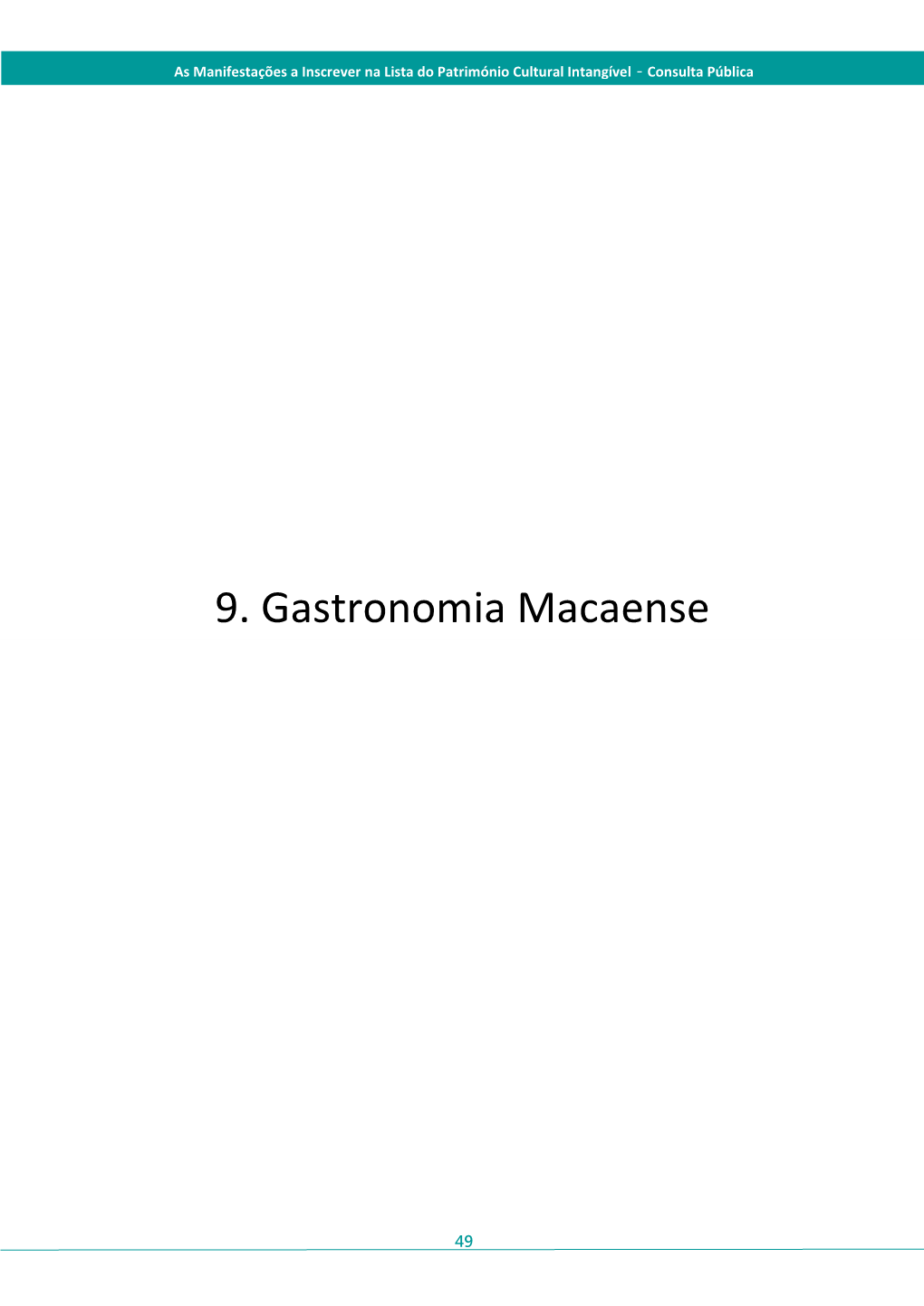 9. Gastronomia Macaense
