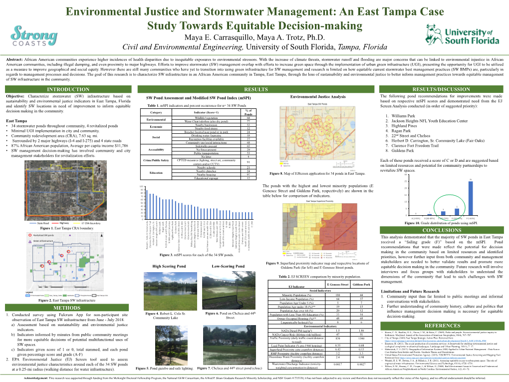 Maya E. Carrasquillo, Maya A. Trotz, Ph.D. Civil and Environmental Engineering, University of South Florida, Tampa, Florida