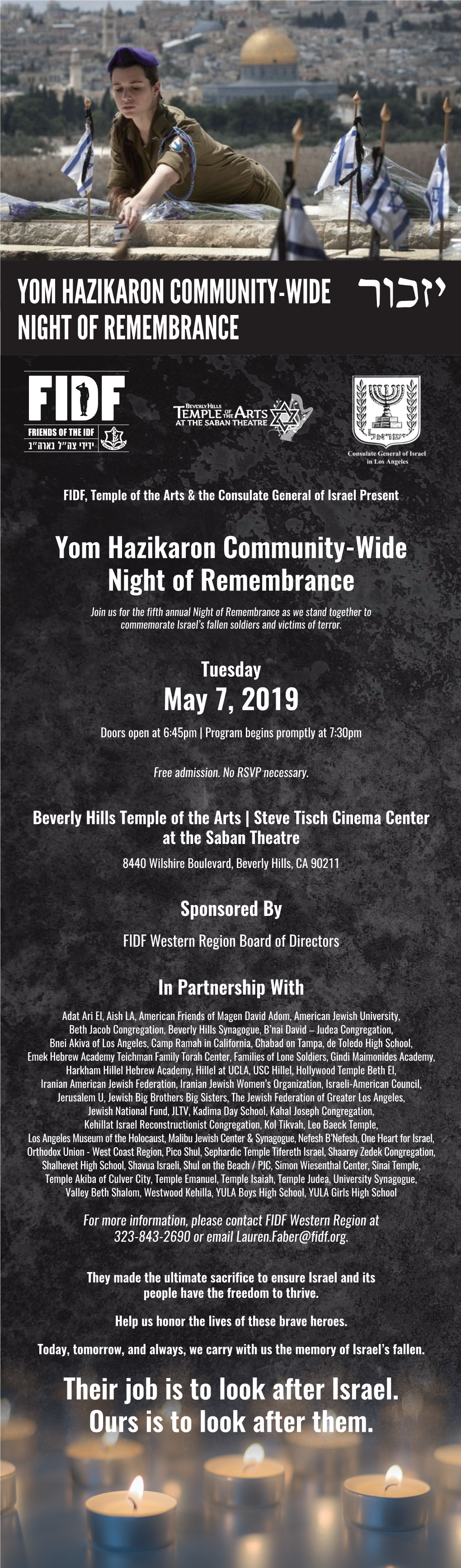Yom Hazikaron Community-Wide Night of Remembrance