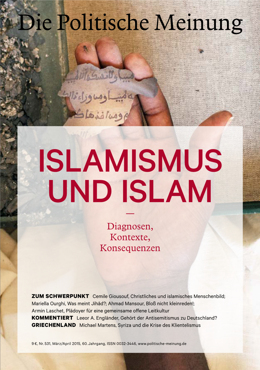 Islamismus Und Islam – Diagnosen, Kontexte, Konsequenzen Nr