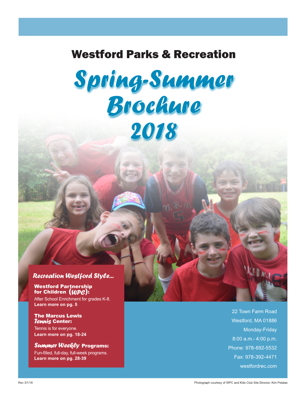 Spring-Summer Brochure 2018