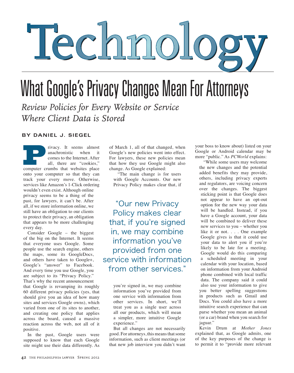 What Google's Privacy Changes Mean for Attorneys