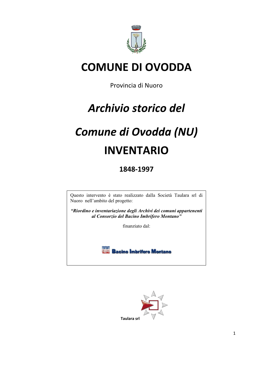 Inventario Ovodda