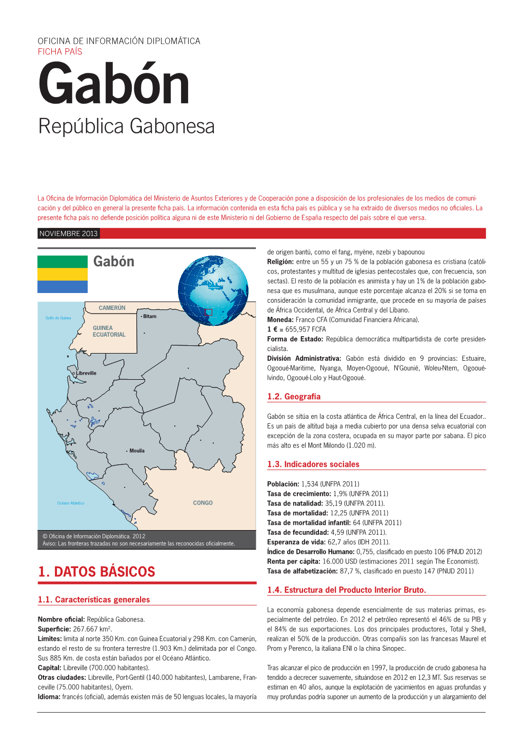 Gabón República Gabonesa
