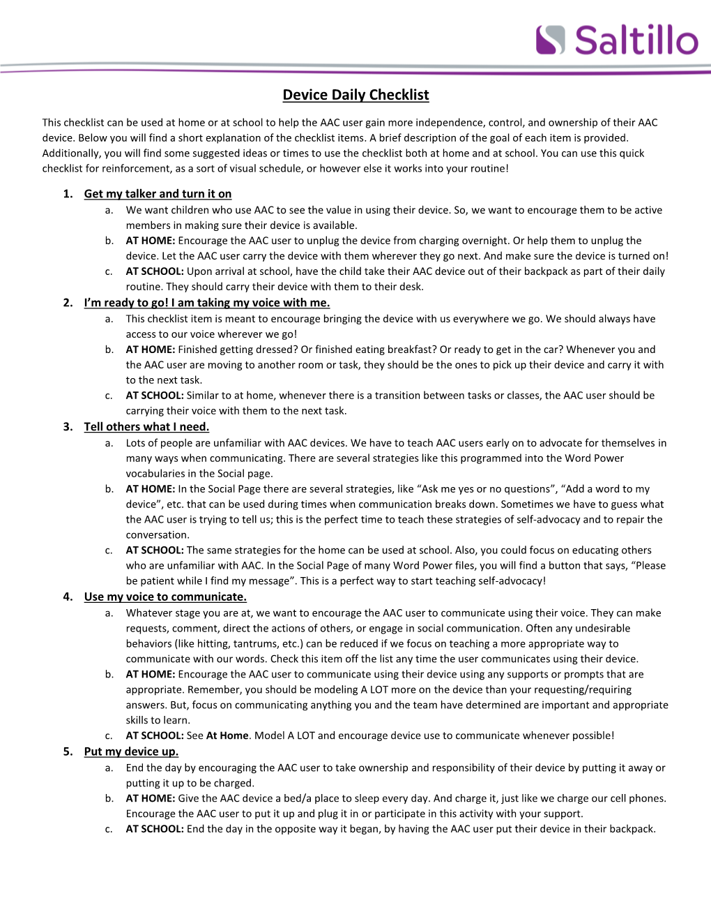 Device Daily Checklist.Pdf