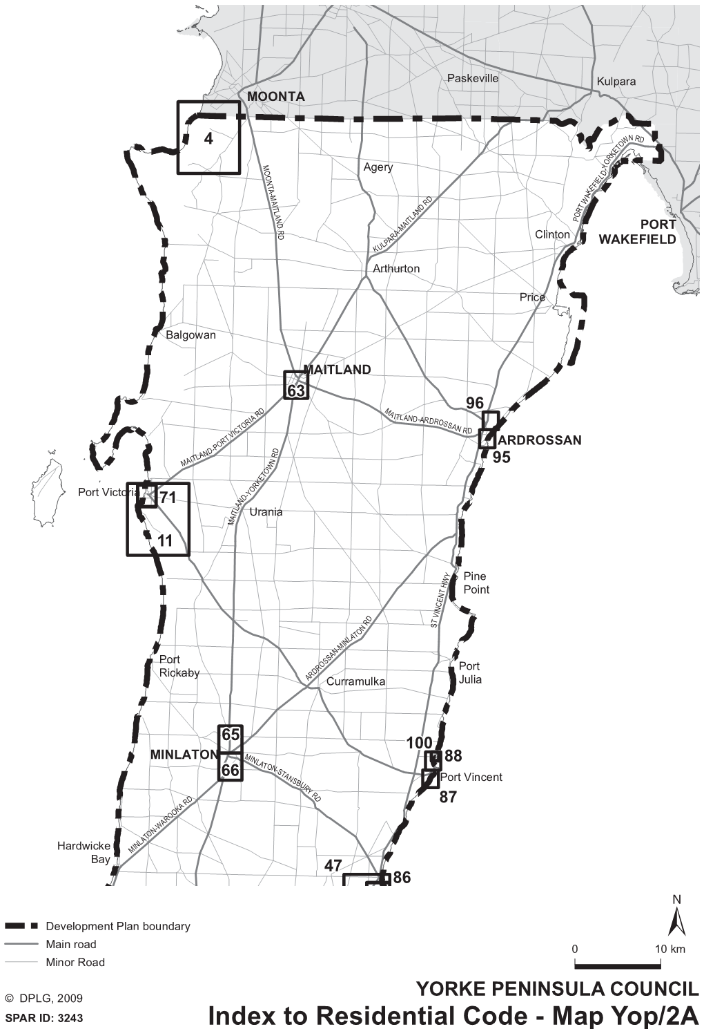 Yorke Peninsula Council Residential Code Maps