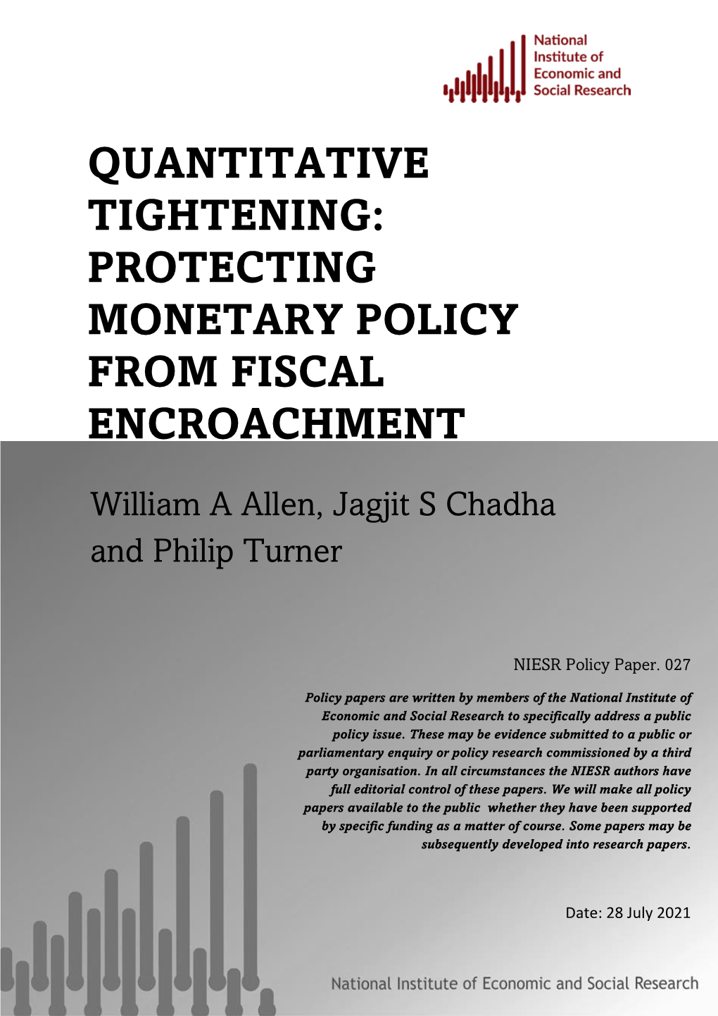 Quantitative Tightening: Protecting Monetary Policy from Fiscal Encroachment