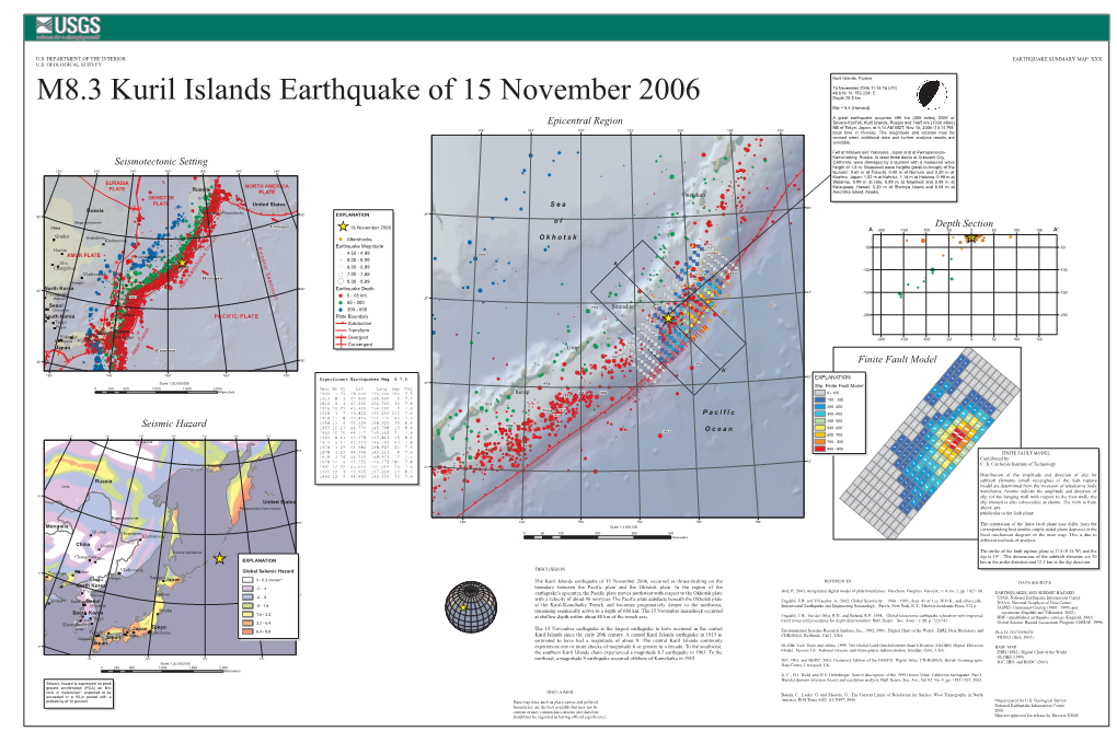 Epicentral Region Seismotectonic Setting Seismic Hazard Depth