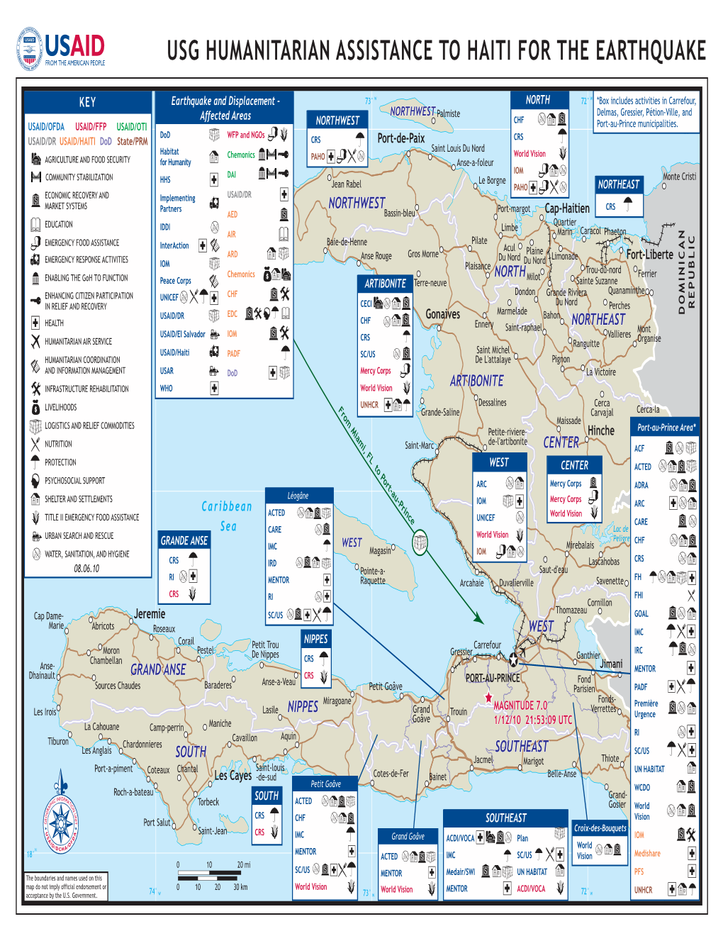 USAID/OFDA Haiti Earthquake Program Maps