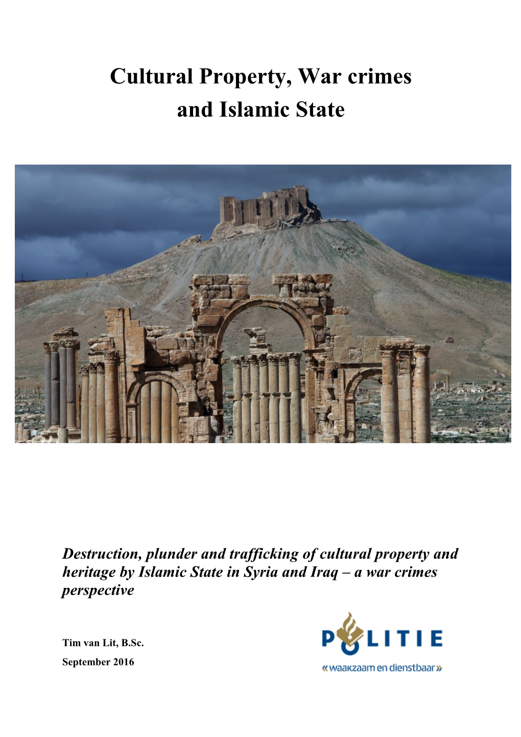 Cultural Property, War Crimes and Islamic State