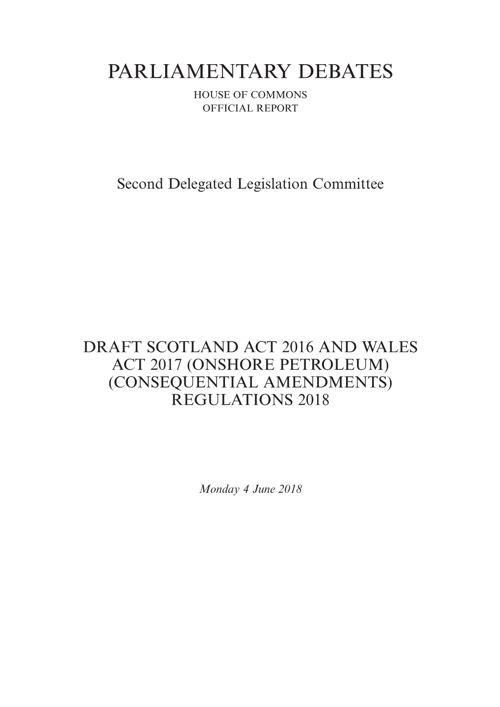 Consequential Amendments) Regulations 2018