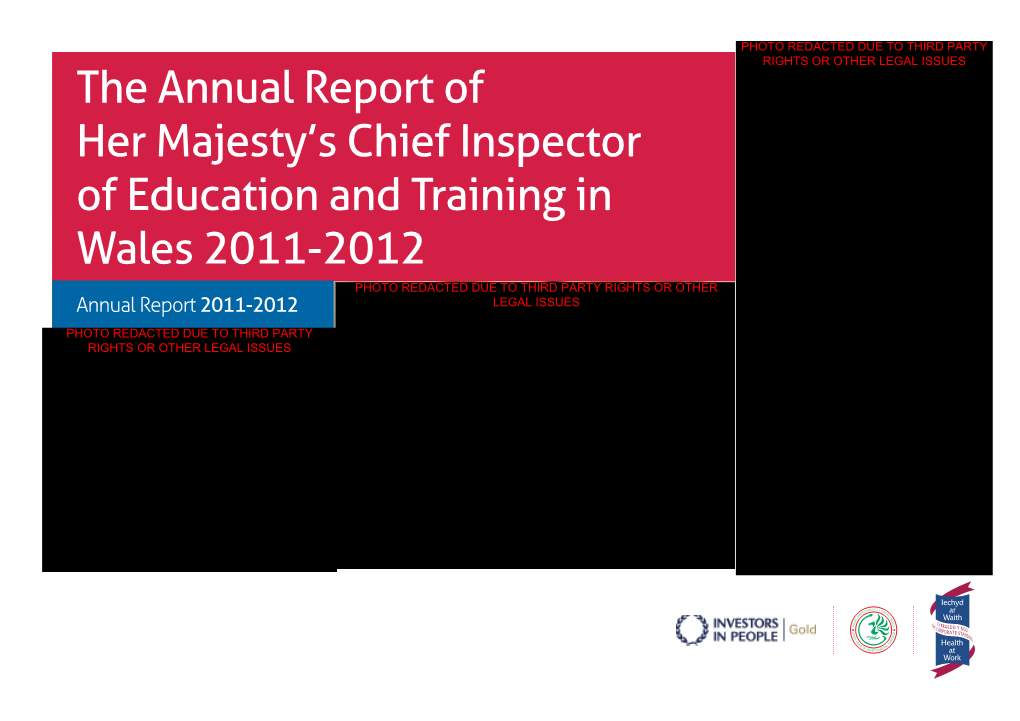 The Annual Report of Her Majesty's Chief Inspector of Education And