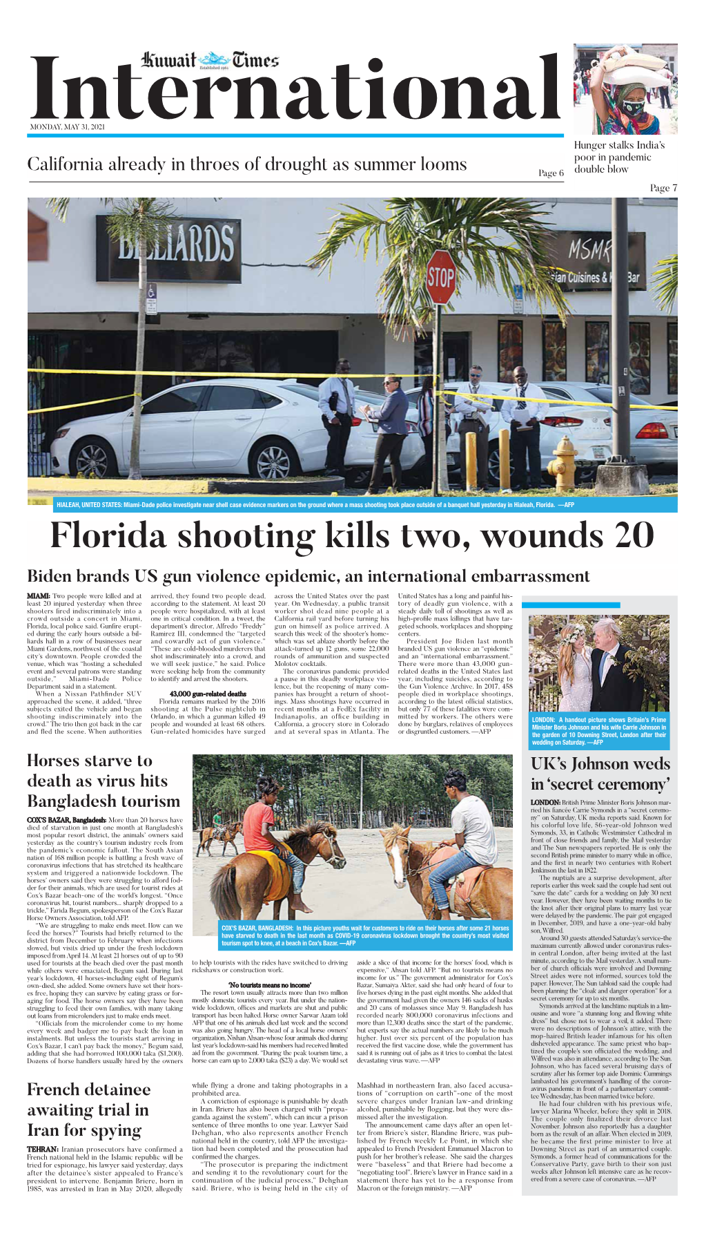 Florida Shooting Kills Two, Wounds 20 Biden Brands US Gun Violence Epidemic, an International Embarrassment