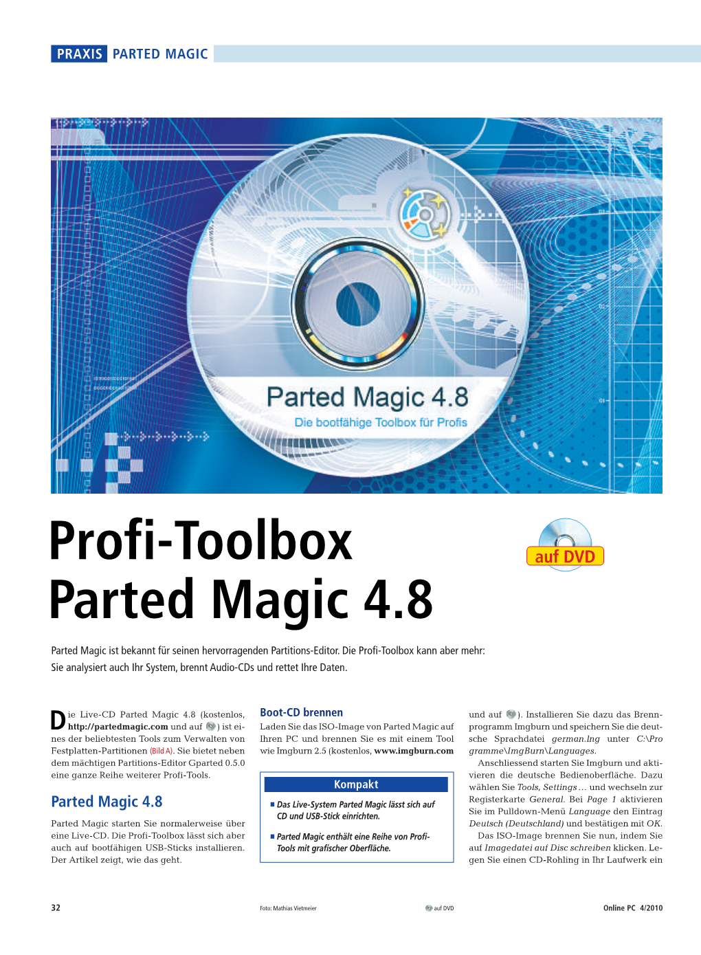 Profi-Toolbox Parted Magic