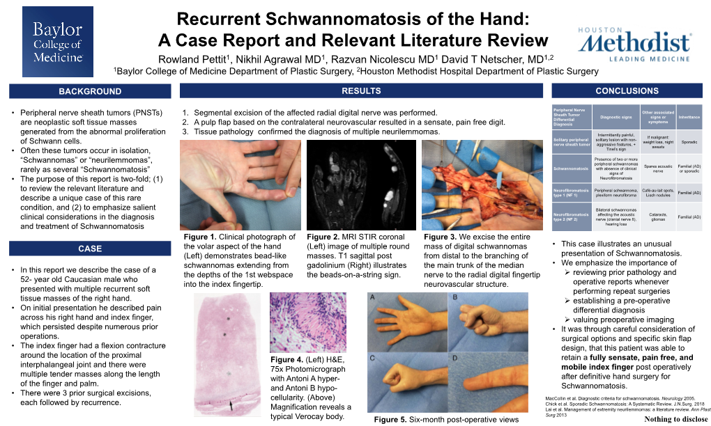 Recurrent Schwannomatosis of the Hand: a Case Report and Relevant