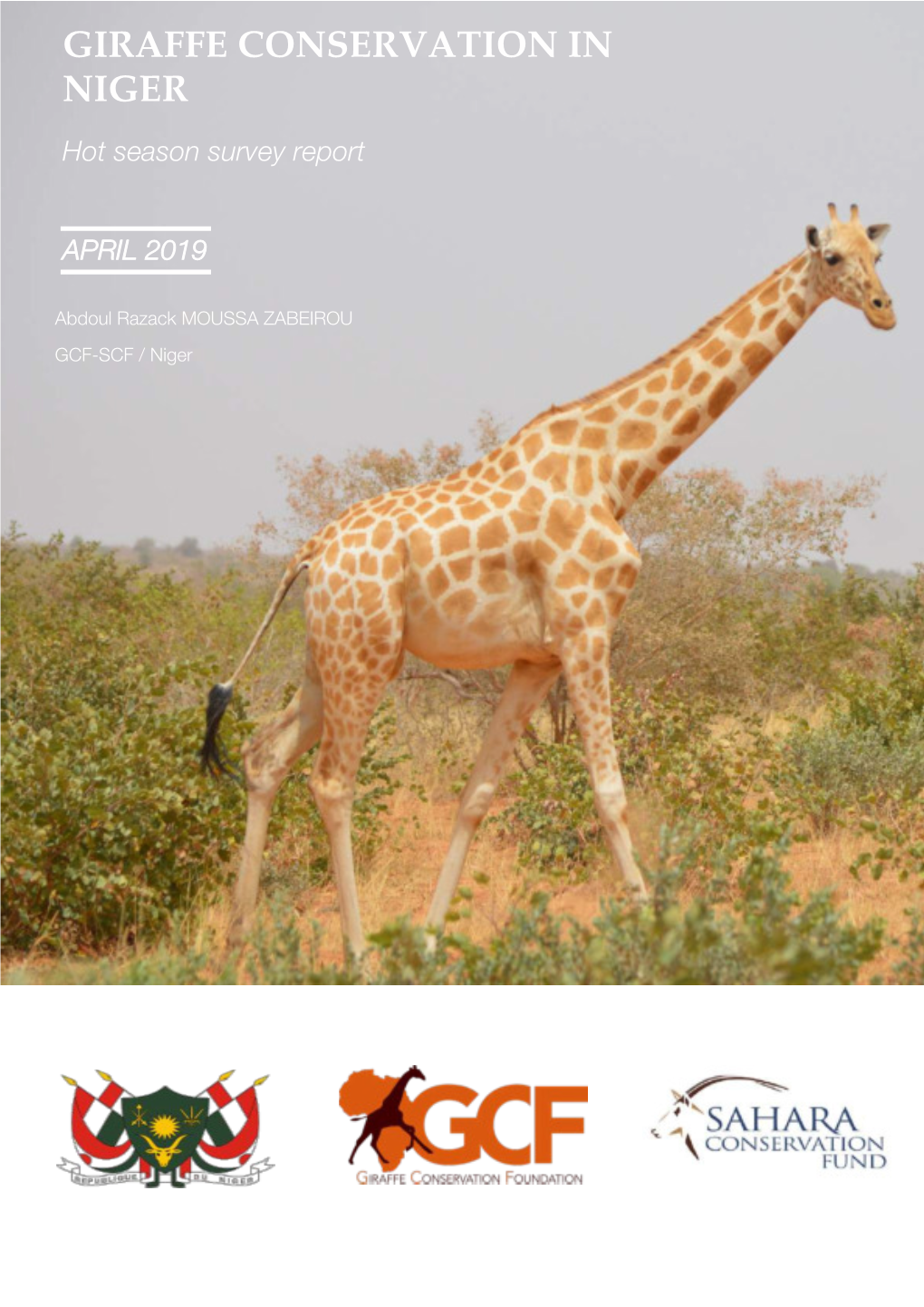 West African Giraffe Hot Season Survey, April 2019
