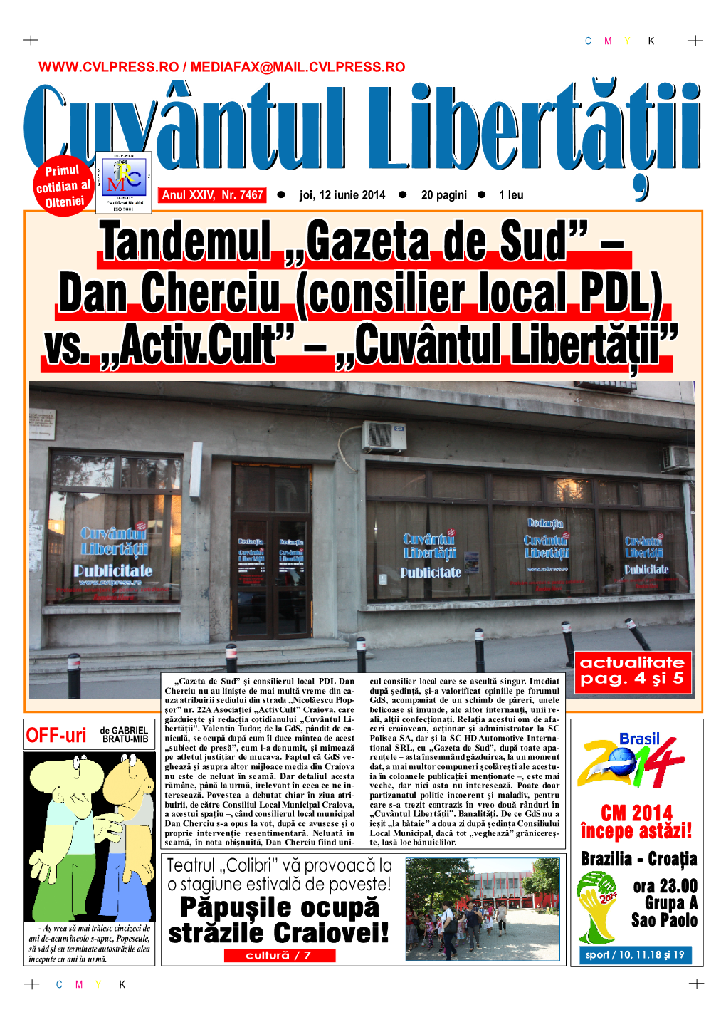 Tandemul „Gazeta De Sud” – Dan Cherciu (Consilier Local PDL) Vs
