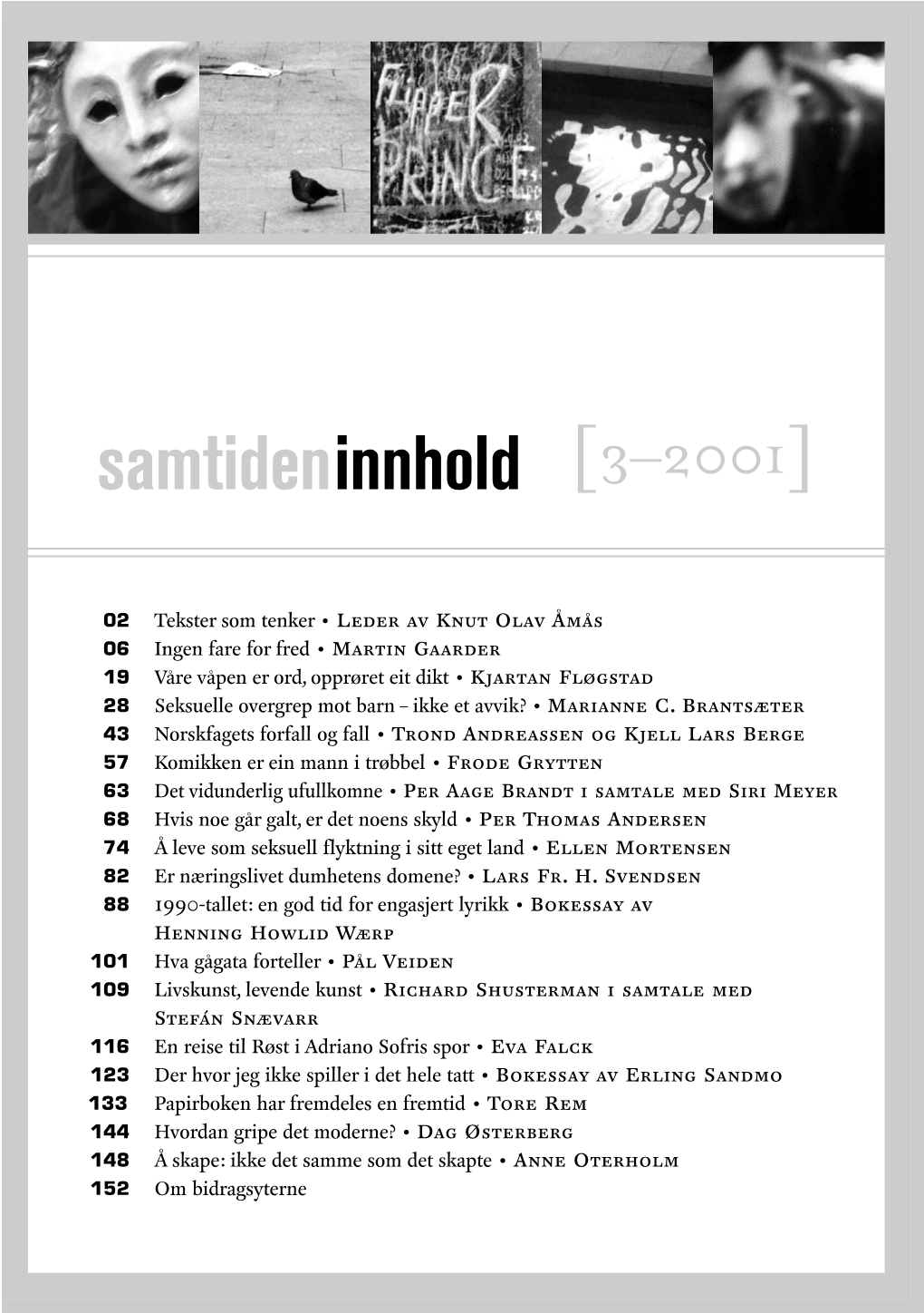 Samtideninnhold [3–2001]