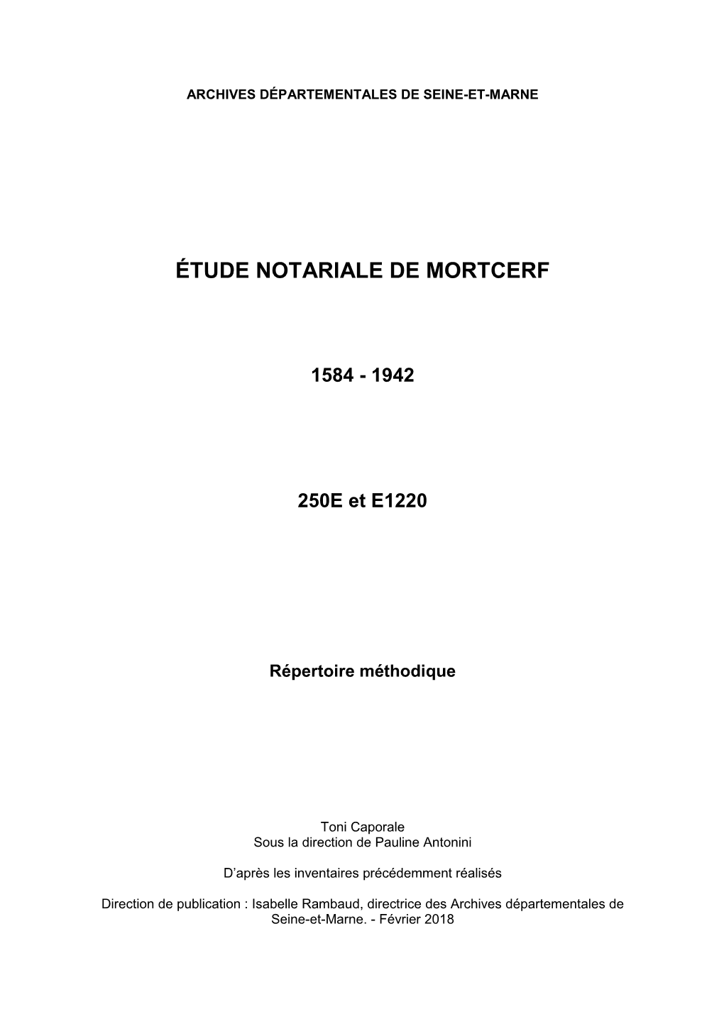 Étude Notariale De Mortcerf