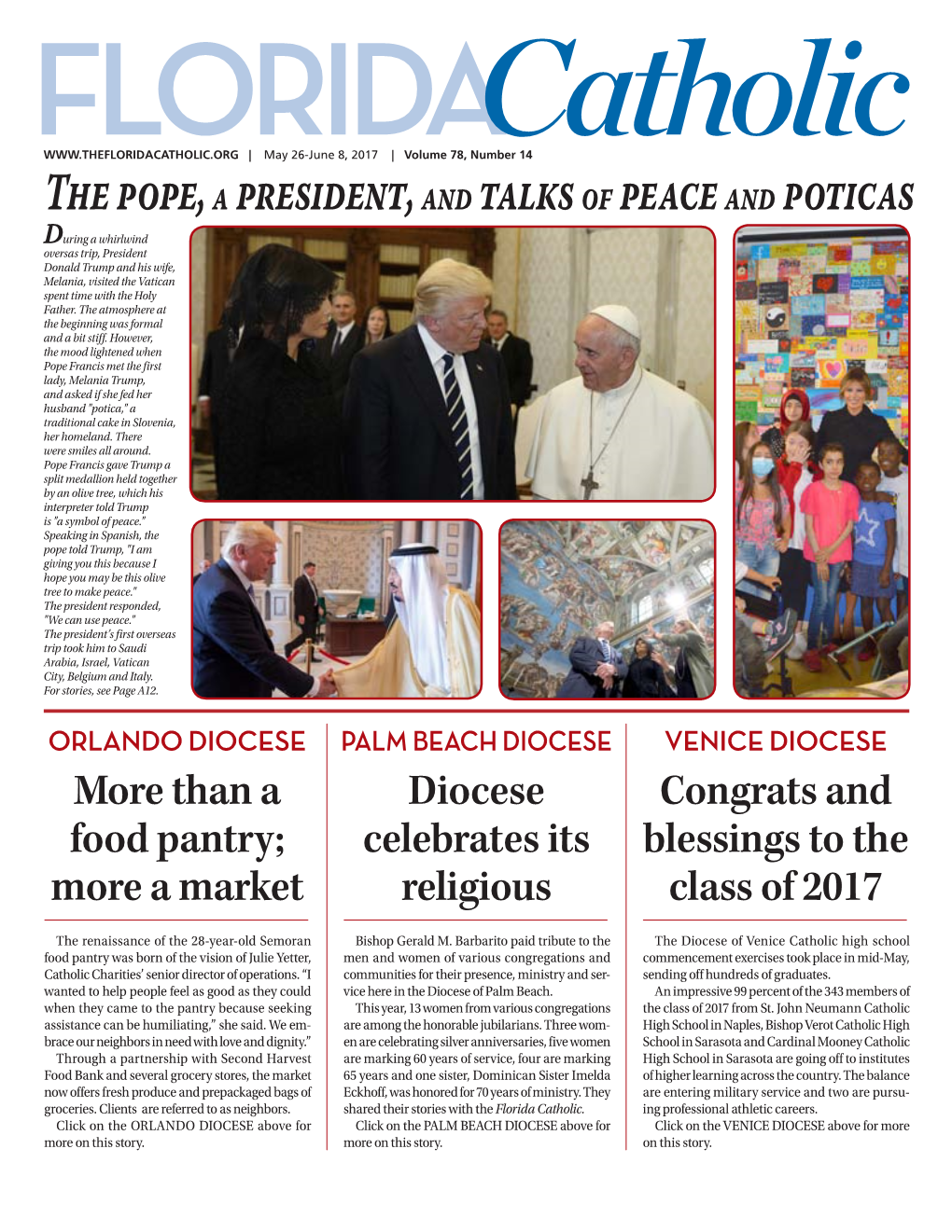 The Pope, Apresident, Andtalks Ofpeace Andpoticas