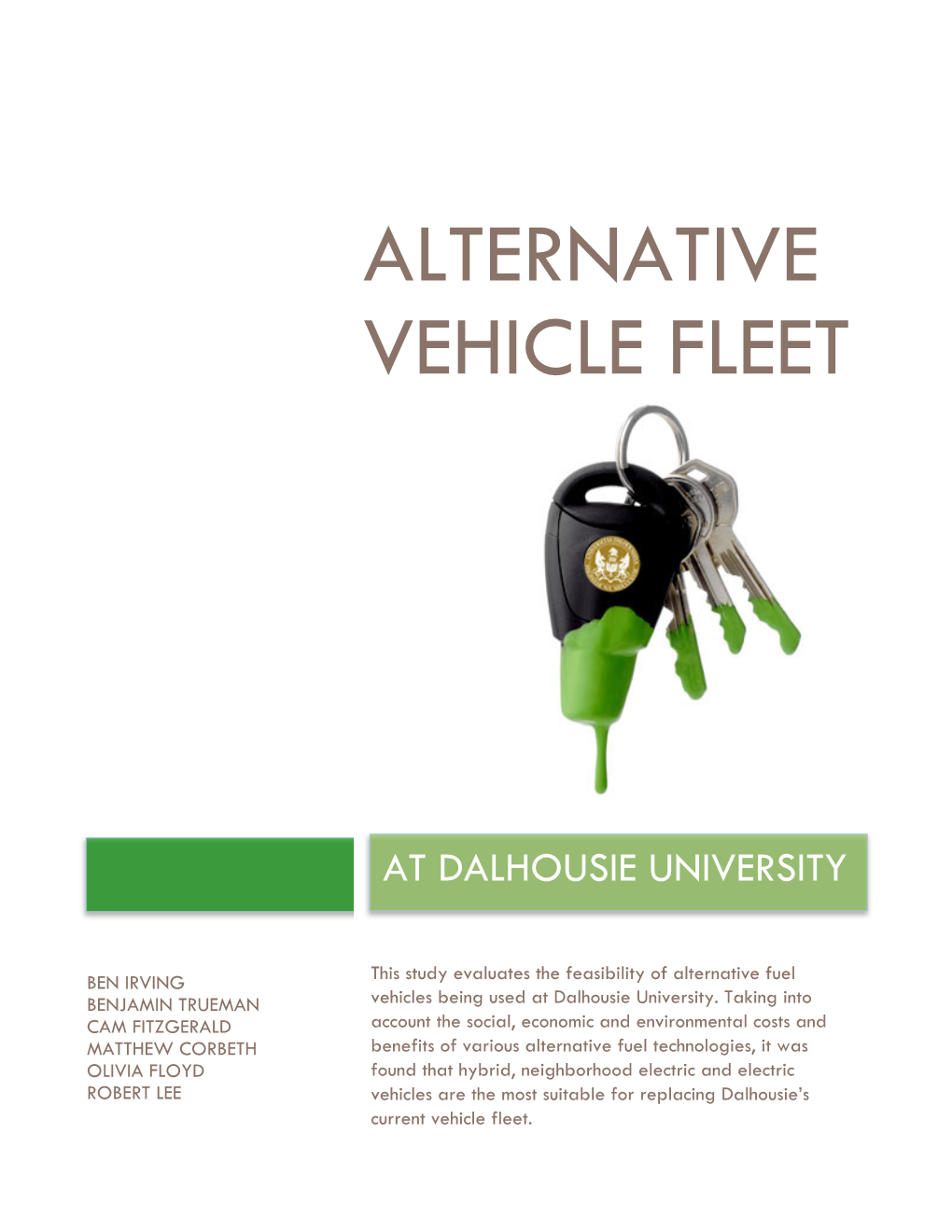 Alternative Vehicle Fleet