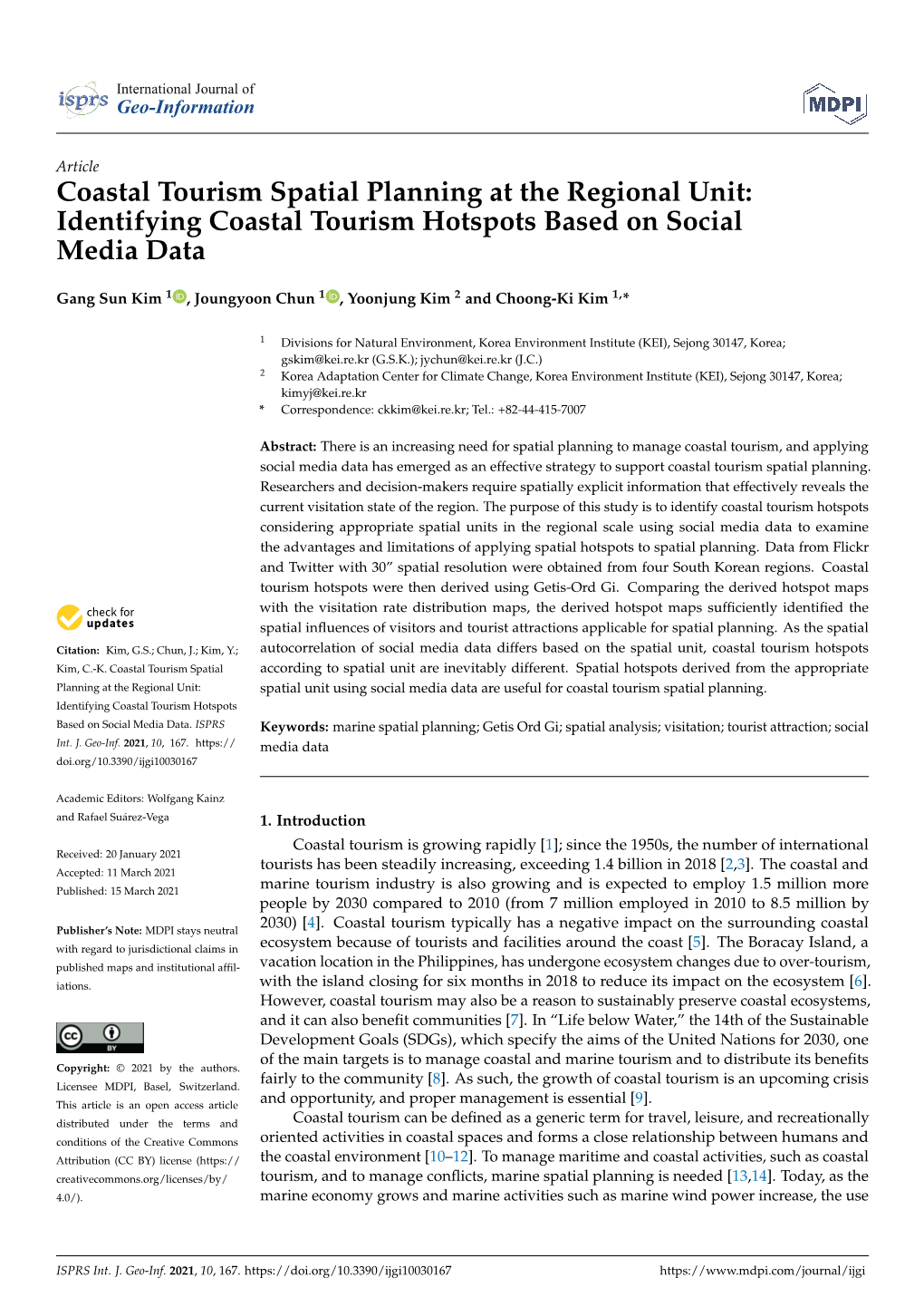 Coastal Tourism Spatial Planning at the Regional Unit: Identifying Coastal Tourism Hotspots Based on Social Media Data