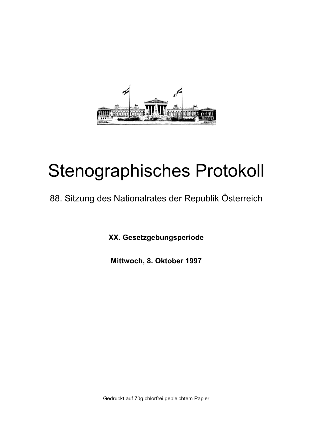 Stenographisches Protokoll