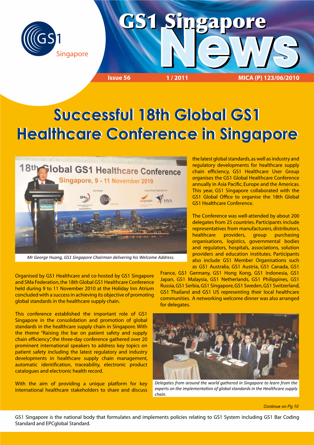 18Th Globalglobal GS1GS1 Healthcarehealthcare Conferenceconference Inin Singaporesingapore