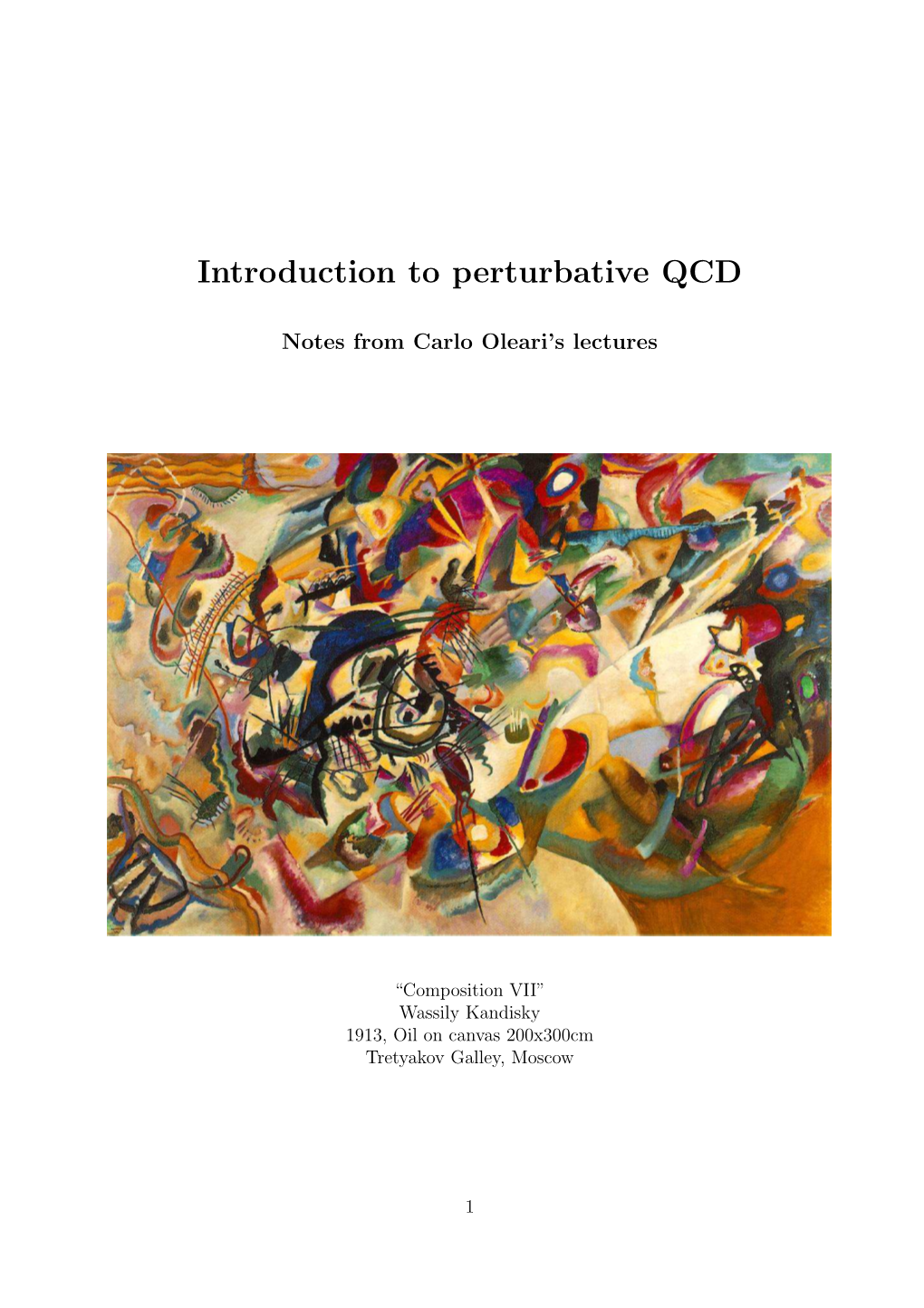 Introduction to Perturbative QCD