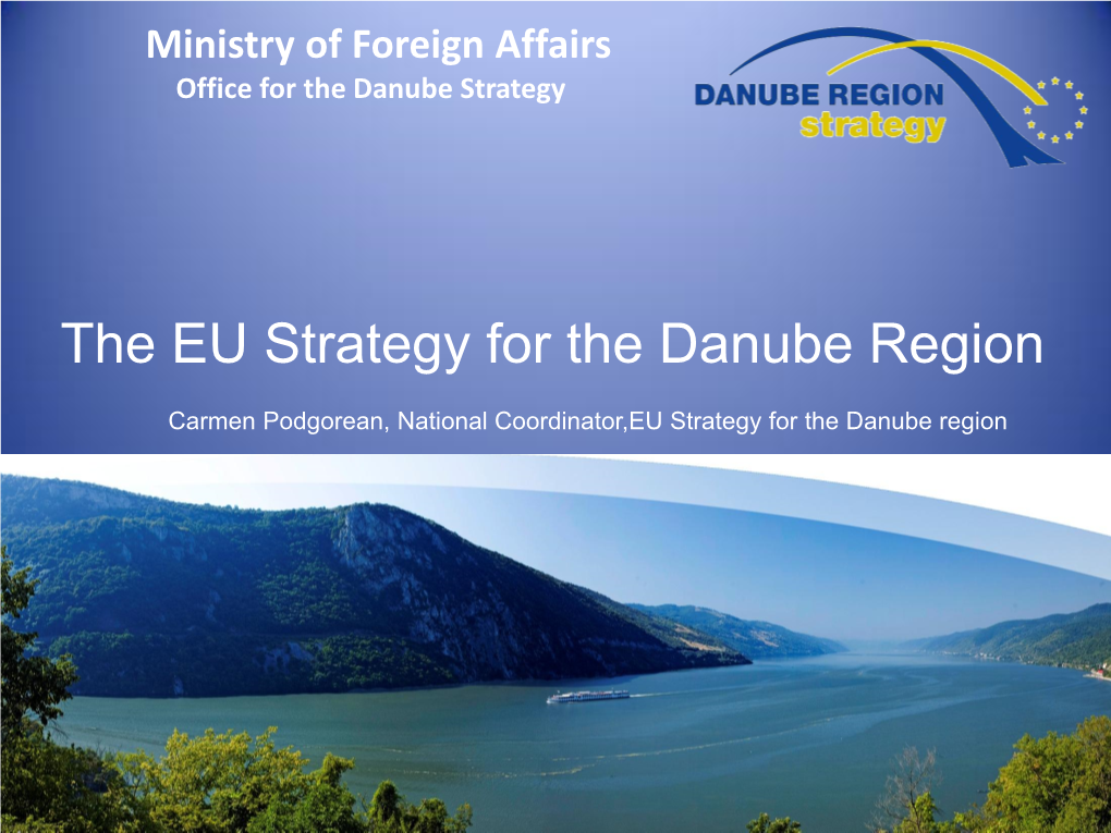 The EU Strategy for the Danube Region