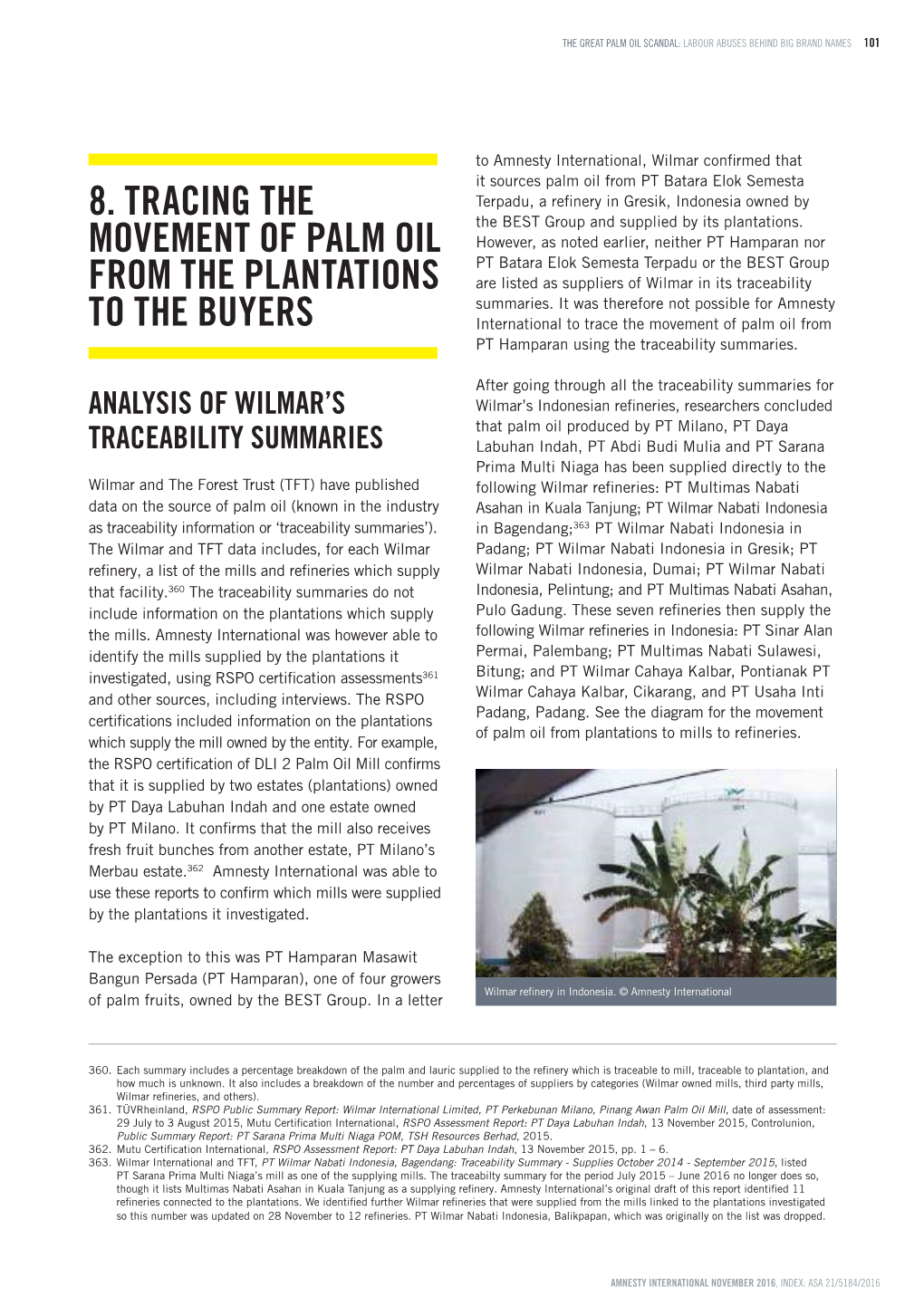 8. Tracing the Movement of Palm Oil from The