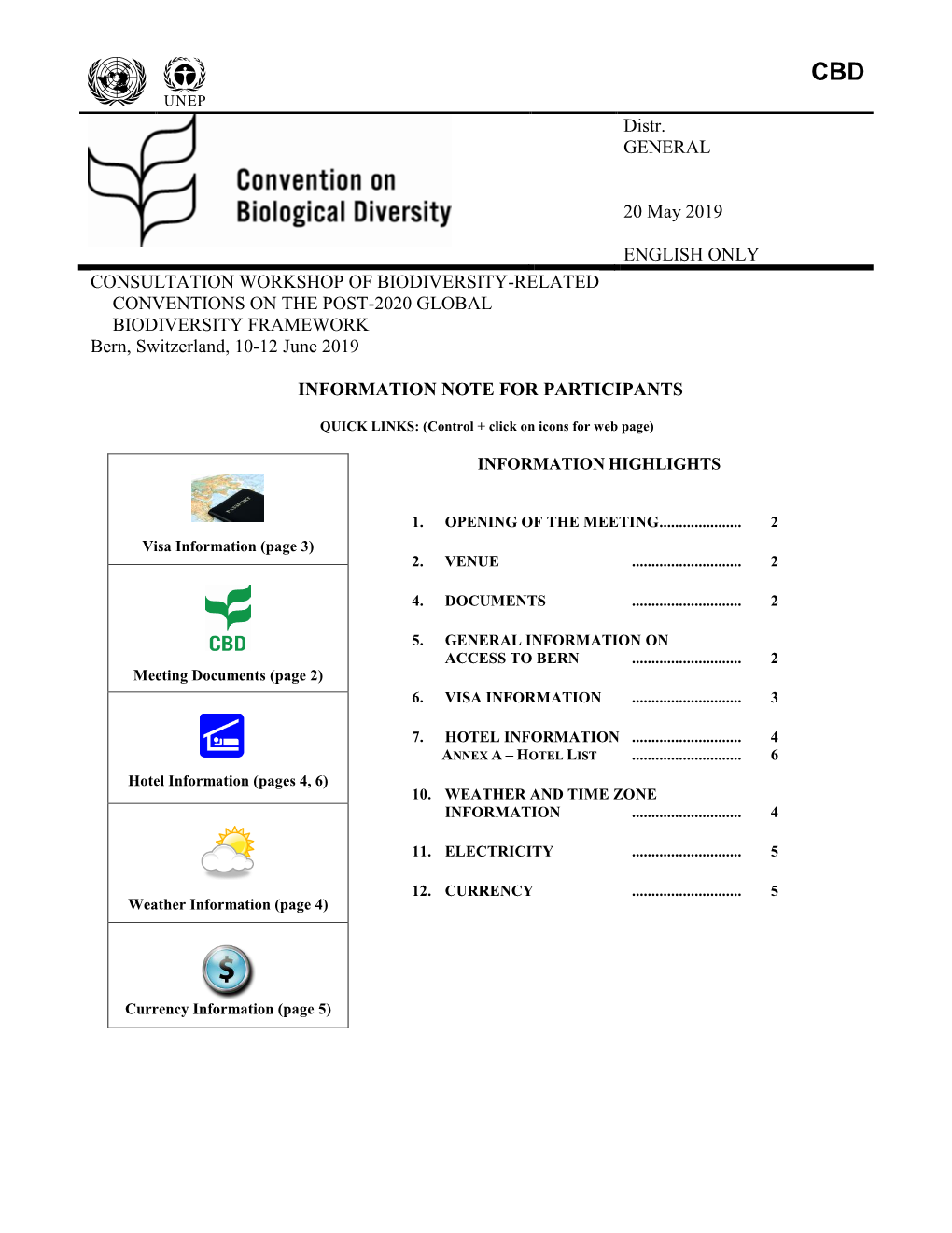 Information Note for Participants