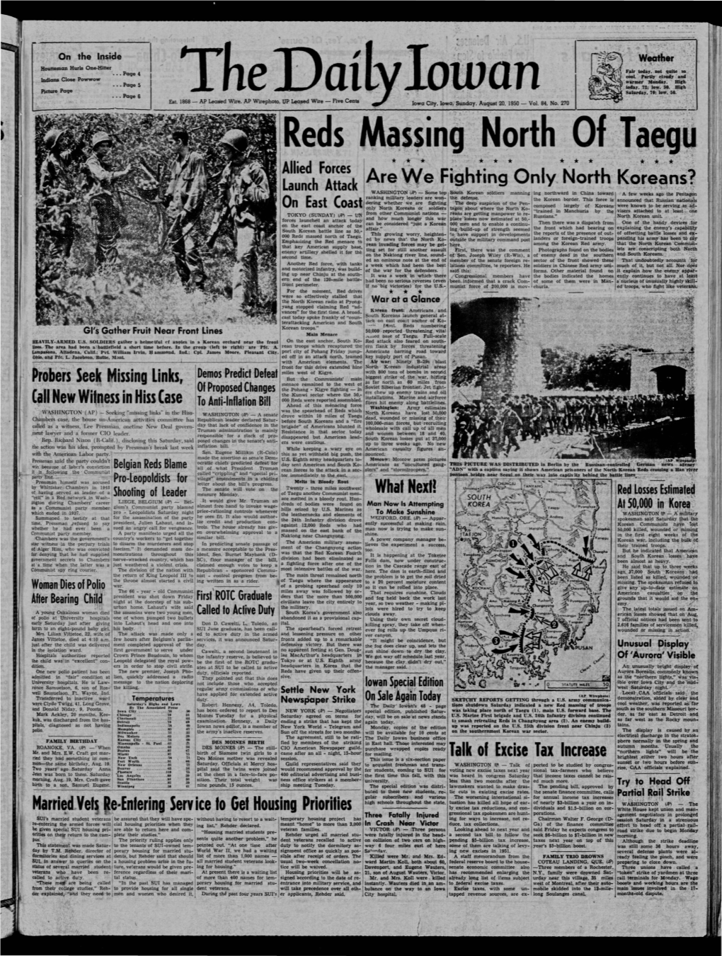 Daily Iowan (Iowa City, Iowa), 1950-08-20