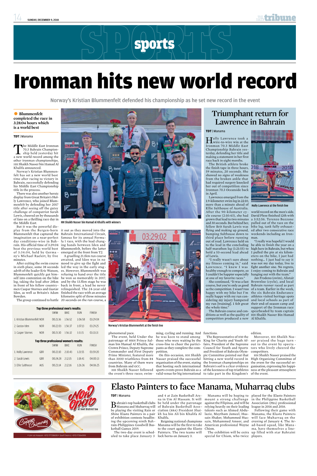 Ironman Hits New World Record Norway’S Kristian Blummenfelt Defended His Championship As He Set New Record in the Event